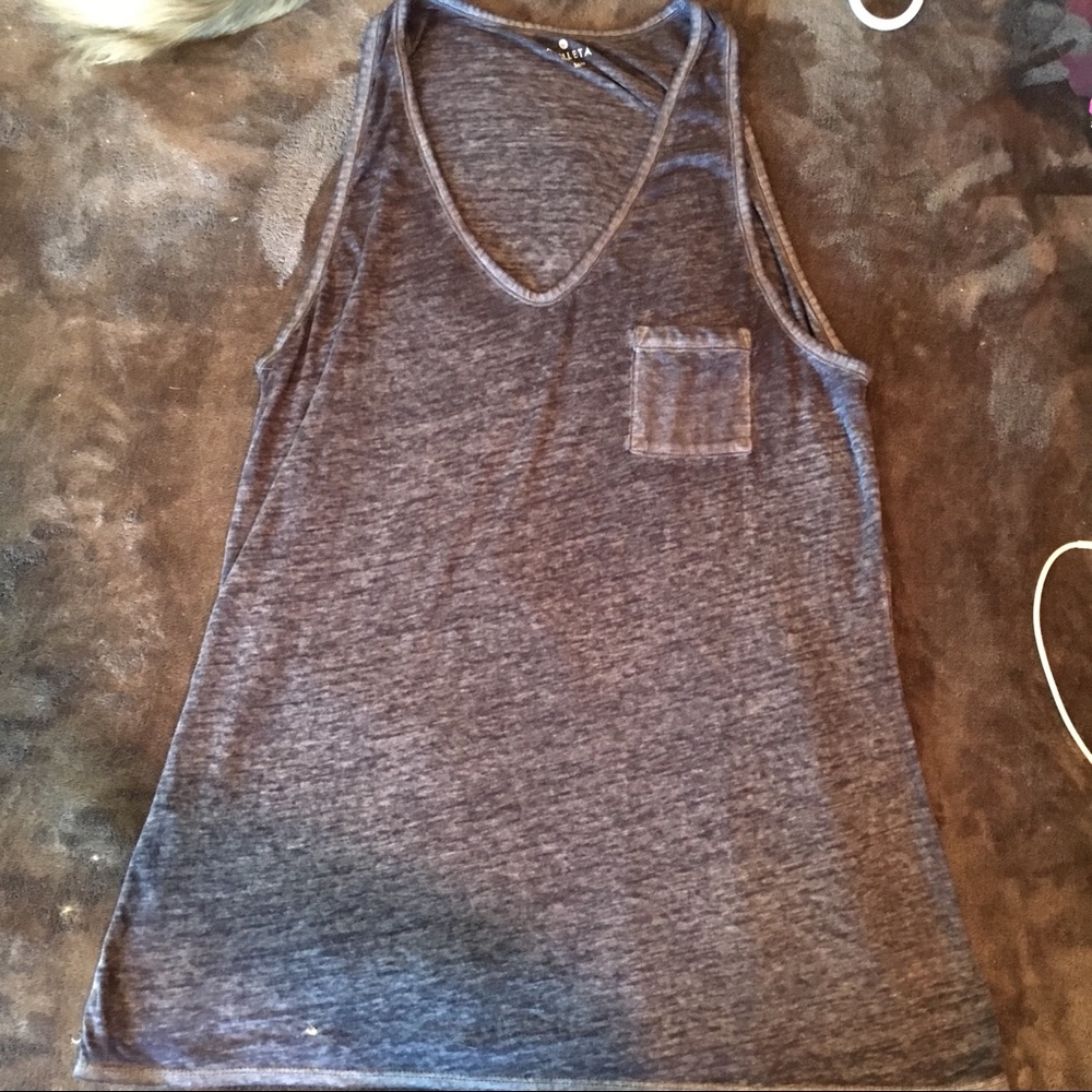 athleta blue/grey heathered tank
